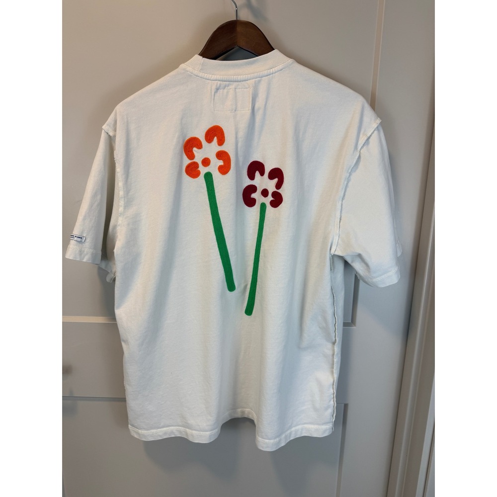 Vintage Limited Edition Element Skateboarding Embroidered Flowers T Shirt Size L
